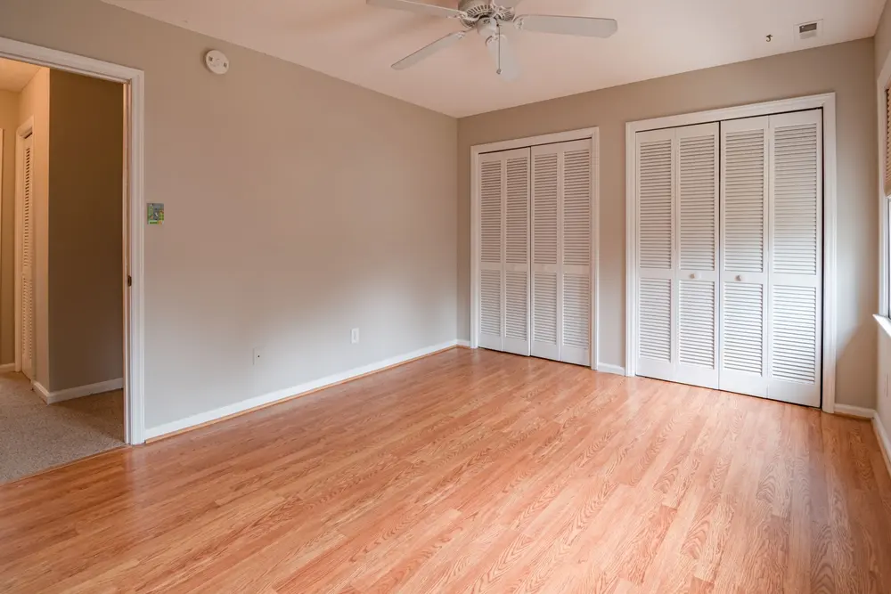 Hardwood flooring — bright empty room closet space — near Lakewood, CA